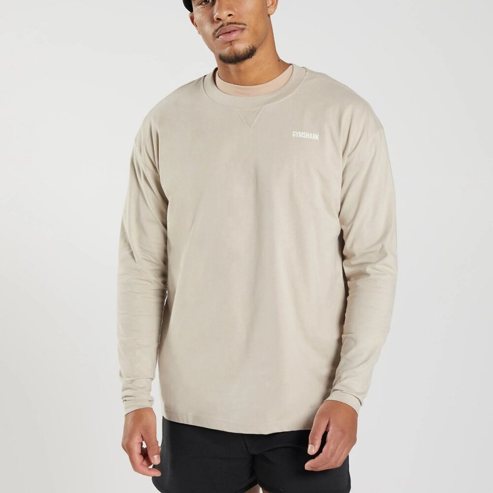 GYMSHARK REST DAY SWEATS LONG SLEEVE T-SHIRT NWT MEDIUM